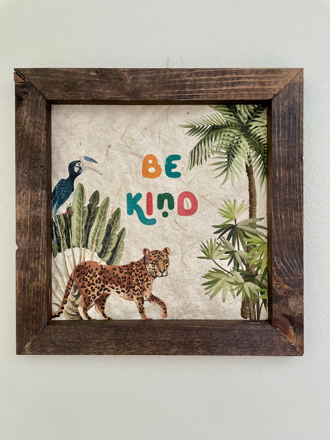 Be Kind - Banana Paper Sign